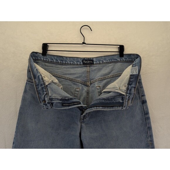 Pepe Jeans ORIGINAL PEPE COMFORT Jeans Y2K Distressed Relaxed Fit Size 36x33 - Picture 6 of 16